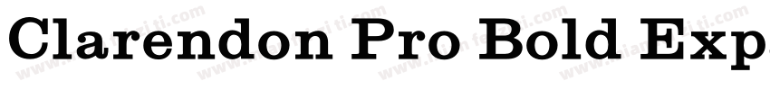 Clarendon Pro Bold Expanded字体转换